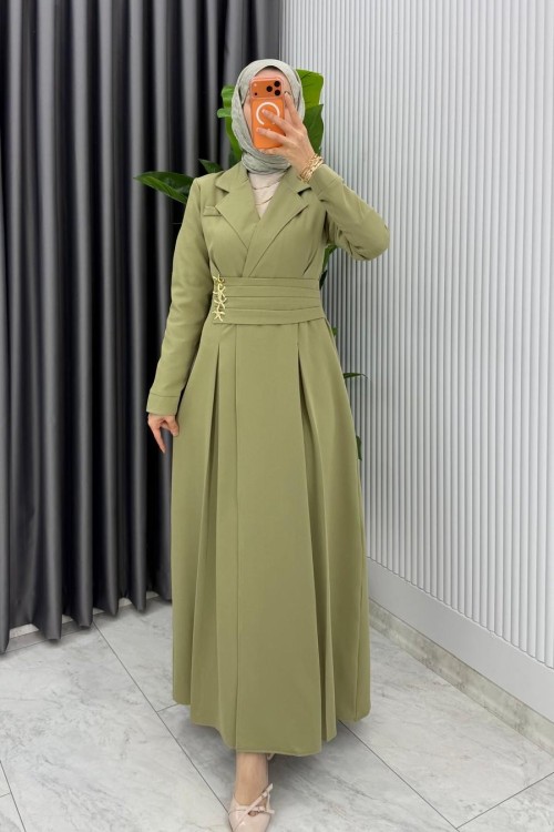 Çağla Premium Hülya Ferace Elbise Tesettür Giyim