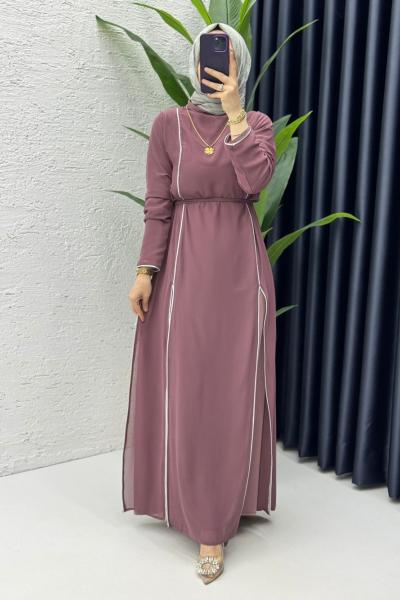 Gül Premium İkili Şifon Takım Tesettür Giyim