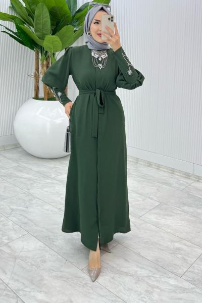 Haki Premıum Alessi Ferace Tesettür Giyim