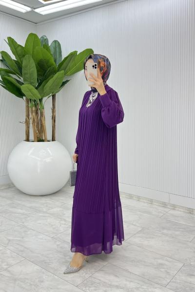 Mürdüm şoray  Elbise Tesettür Giyim