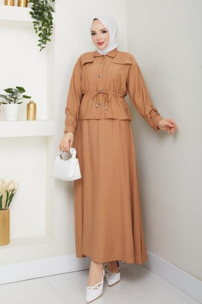 Vizon Moda Etek Takım Tesettür Giyim