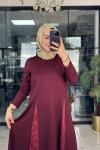 Elçin Elbise Bordo