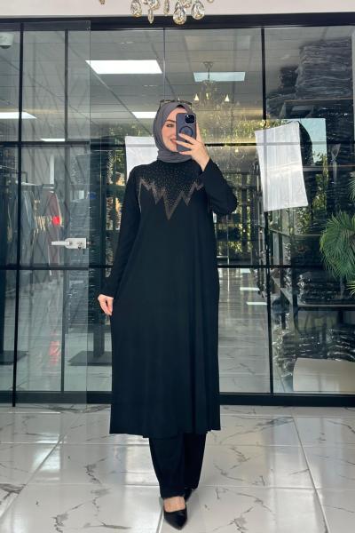 Meram Pantolon Takım Siyah