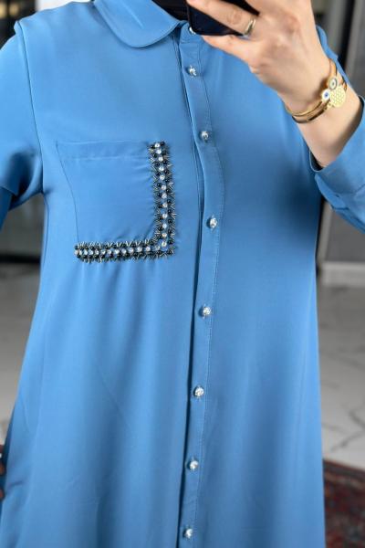 Neslihan Elbise-Açık Mavi