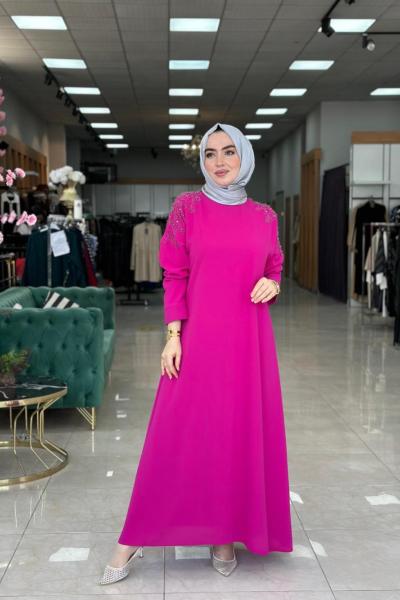 Pelin Elbise-Fuşya