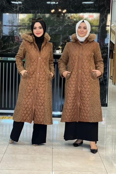 Peluş Detaylı Mont Taba