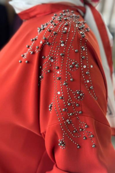 Yaprak Panolon Takım-Turuncu