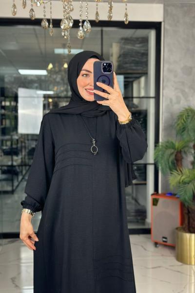 Yıldız Elbise-Siyah