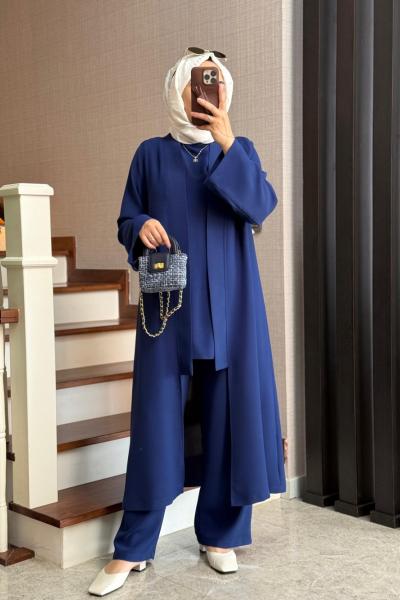 Becca Üçlü Takım Saks Mavisi