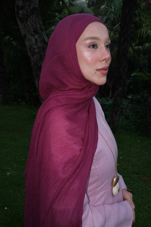 Müslin Pamuk Şal Ahududu