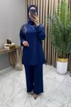 Gizem Taşlı Takım İndigo