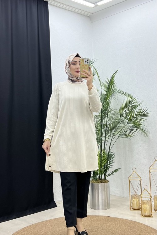 Afelya tunik Bej