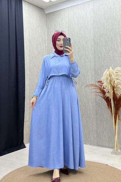 ALEDA ELBİSE  Açık Mavi