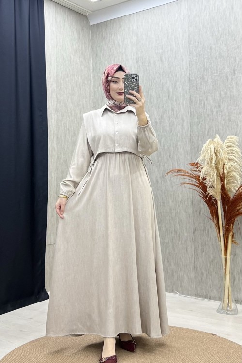 ALEDA ELBİSE Krem