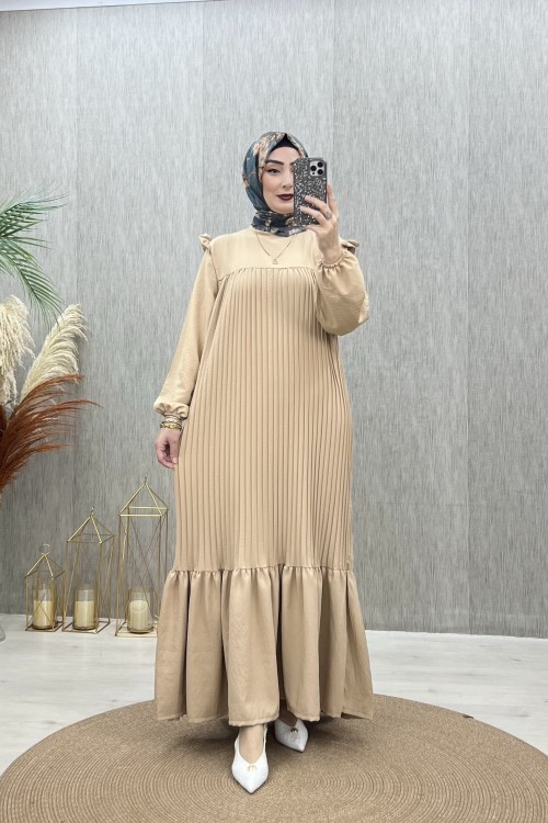 Ayzem elbise Camel