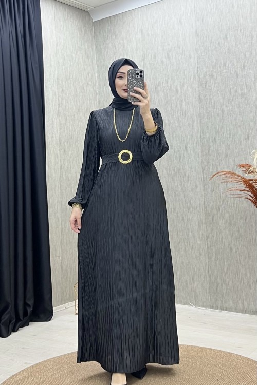 Bala Abiye Elbise Siyah