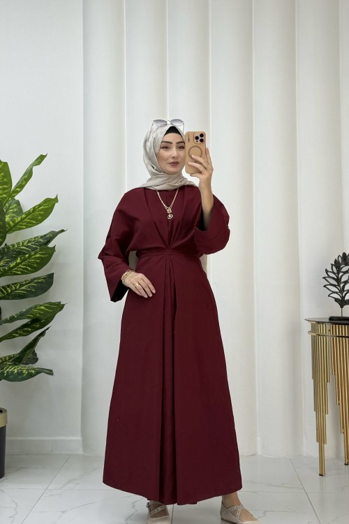 Duru elbise Bordo