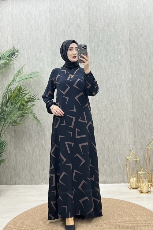 Enna Elbise  Vizon Siyah