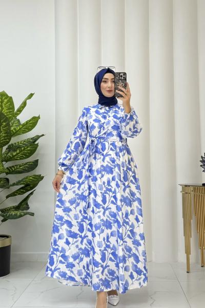 Firuze elbise Mavi