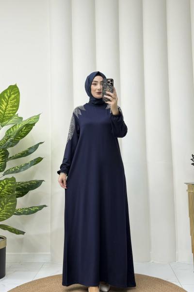 Frida elbise Lacivert