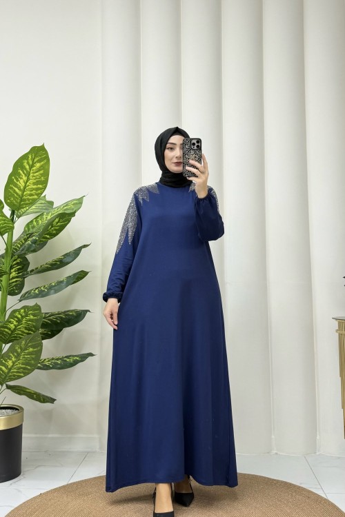 Frida elbise Mavi