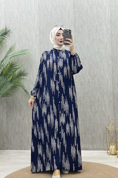 Gözde Elbise Lacivert