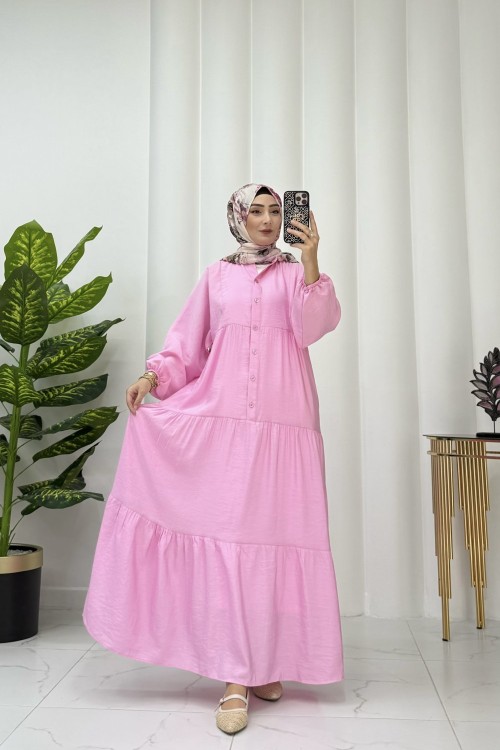 HİLA ELBİSE Pembe