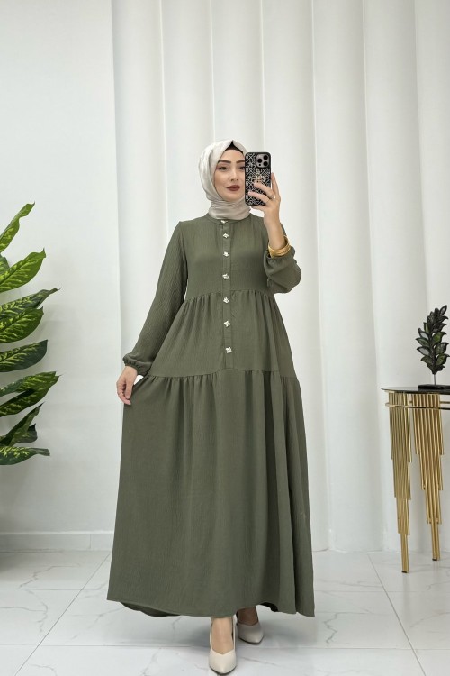 Layla Elbise Haki