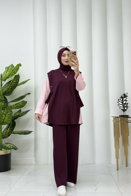 Nuss Takım Bordo