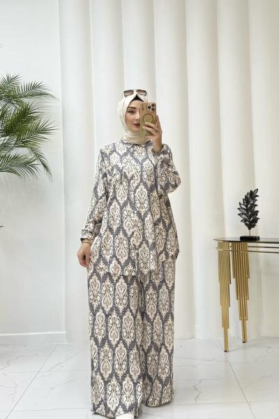 Talia Takım Açık Gri