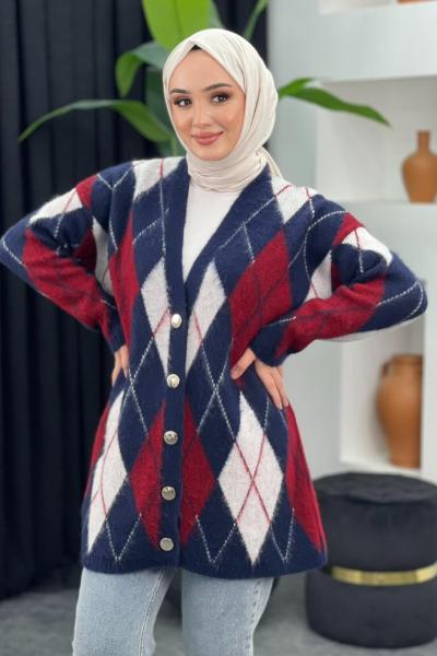 Baklava Desenli Hırka