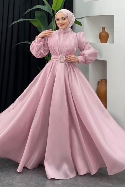 Esma Kabarık Kemerli Abiye