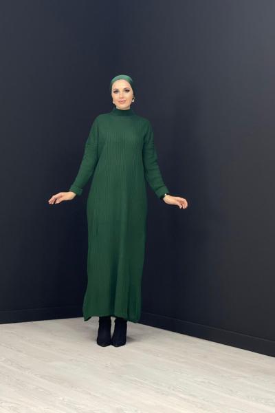 Fitilli Boydan Triko Elbise