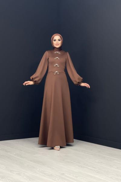 Kelebek Detay Scuba Elbise