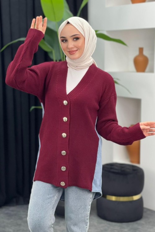 Kot Detaylı Hırka