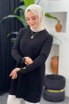 Örgülü Merserize Tunik