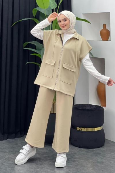 Oscar Pantolonlu Yelekli Takım