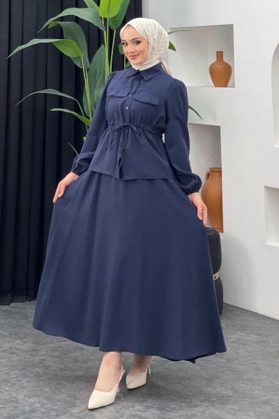 Yazlık Tarz Etekli Takım