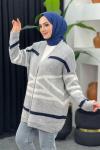 Zebra Desenli Hırka