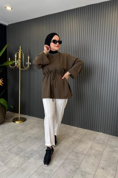 Bağlama Detaylı Basic Tunik