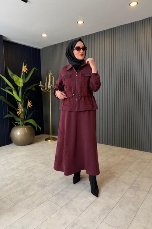 Bel Büzgü Detaylı Etekli Oysho Takım