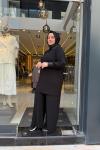 Broş Detaylı Pantolon Takım