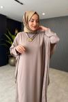 Broş Detaylı Dubai Elbise