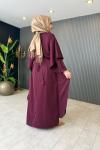 Broş Detaylı Dubai Elbise