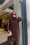 Broş Detaylı Pantolon Takım