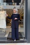 Broş Detaylı Pantolon Takım