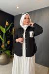Cebi Çiçek Nakış Detaylı Gömlek