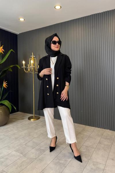 Çift Düğmeli Ceket