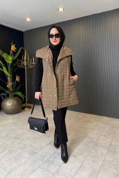 Çıtçıt Detaylı Kapitone Yelek