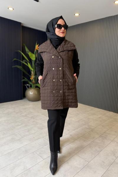 Çıtçıt Detaylı Kapitone Yelek